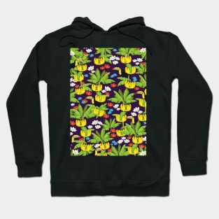 Tropical paradise pattern. Hoodie